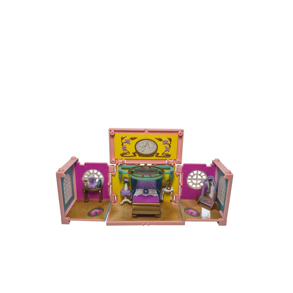 1999 Vtg 90s Bluebird Polly Pocket Deluxe Dream Builders Mansion Bedroom Playset